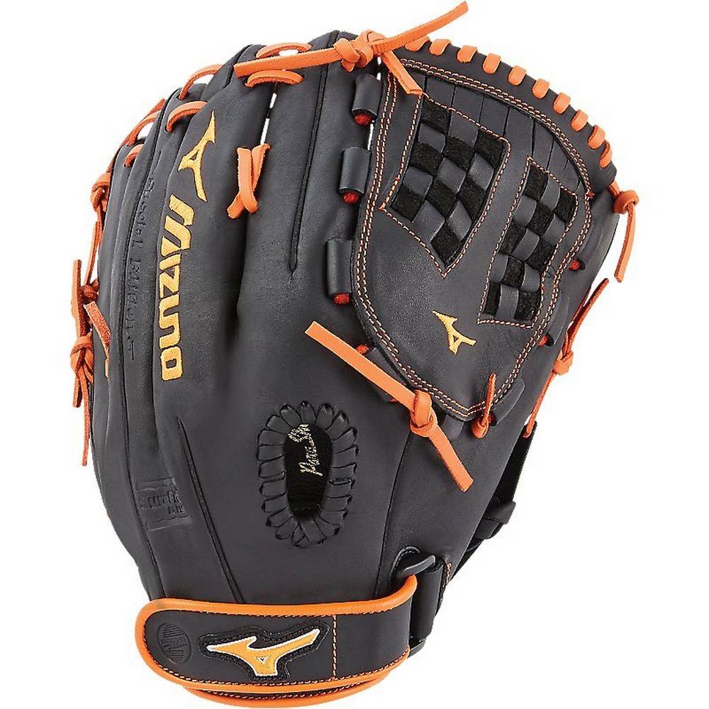 Womens Mizuno MVP Prime SE Fastpitch 12.5" Softball Gloves Black/Orange Philippines (YZSFDT178)